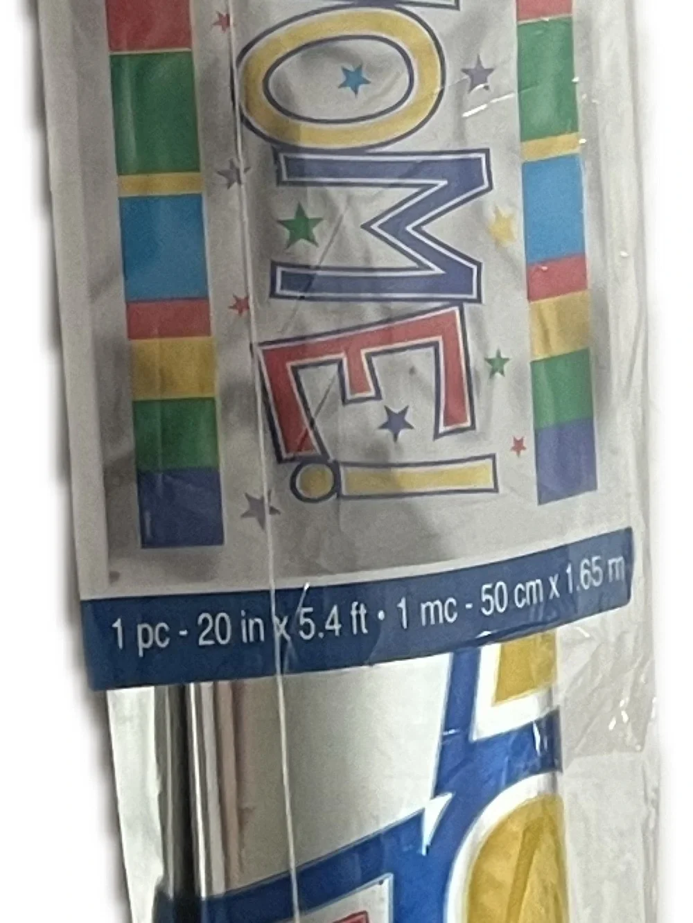 💥 New Welcome Home Colorful Letter Banner Metallic Multi-Color Party